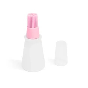Szilikon olajozó ecset - 60 ml - rózsaszín Bewello 57518PK