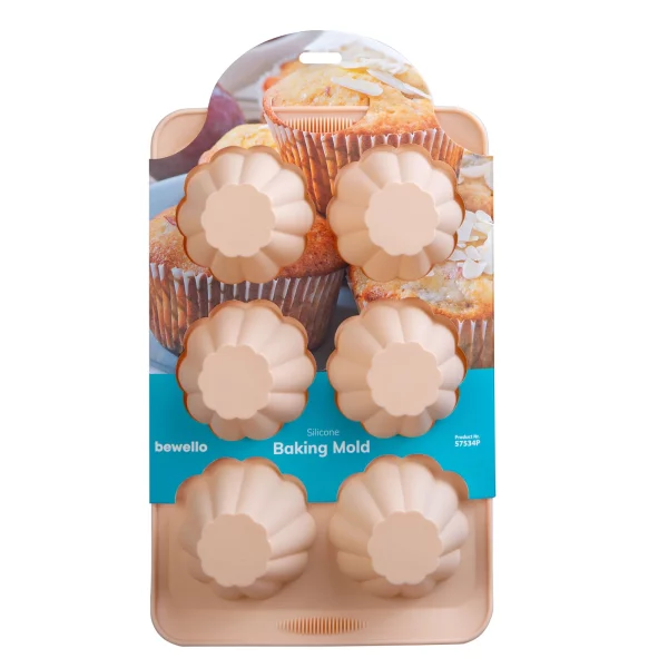 Szilikon sütőforma - muffin - 30 x 19 x 4,1 cm Bewello 57534P