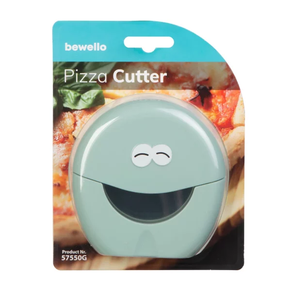 Pizzavágó - rozsdamentes acél, műanyag - 10,2 x 10,2 x 2 cm Bewello 57550G