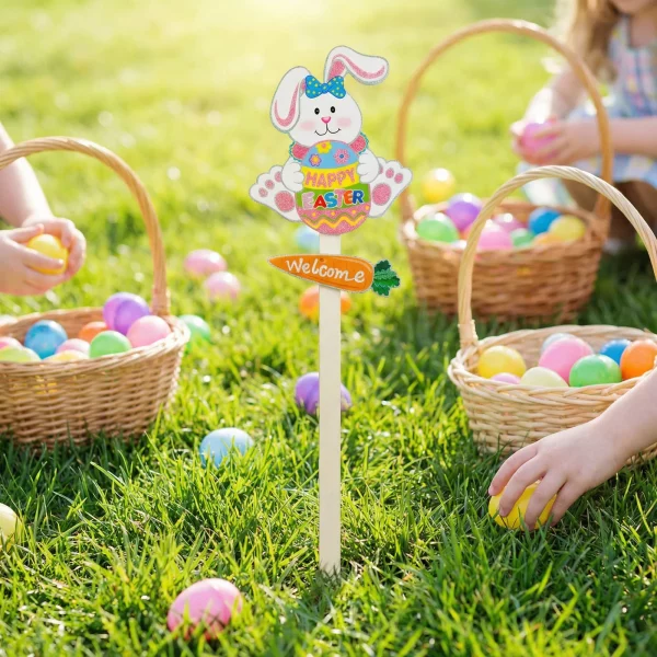 Húsvéti dekoráció - leszúrható nyuszi - 70 cm 57985