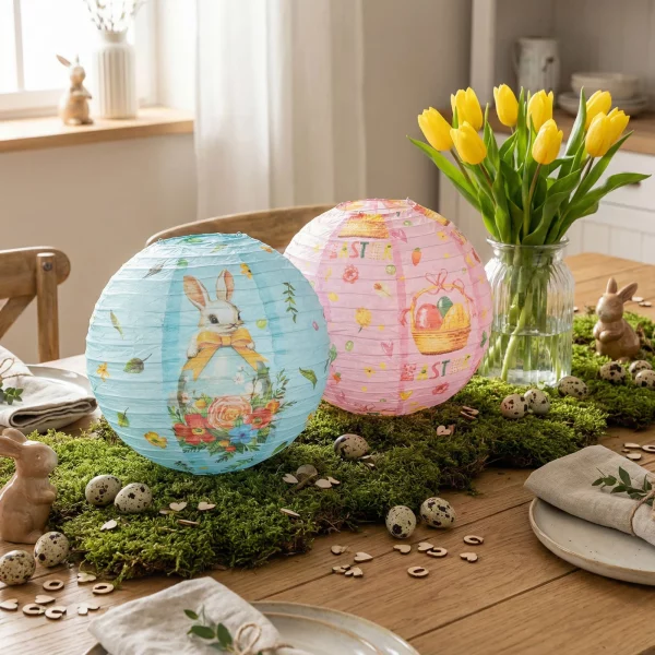 Húsvéti dekoráció - lampion - papír - Ø30 cm 57989