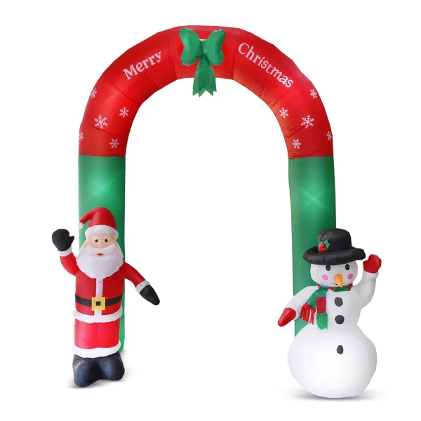 Felfújható karácsonyi kapu - 240 cm - IP44 - 9 LED - hálózati Family 58060K