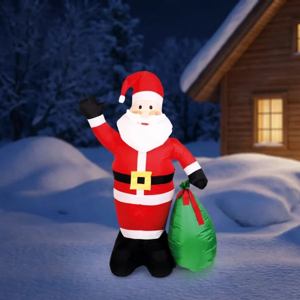 Felfújható Mikulás - 180 cm - IP44 - 6 fehér LED - 100 - 240 V Family 58067L