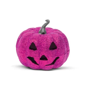 Halloween-i RGB LED dekor - habszivacs tök - lila - 11 cm Family 58162D
