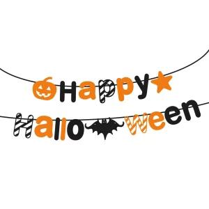 Halloween-i papír girland - "Happy Halloween" felirat - 3,5 m Family 58170