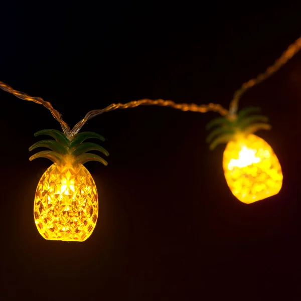 LED fényfüzér - ananász - 1,65 m - 10 LED - melegfehér - 2 x AA Family 58219B