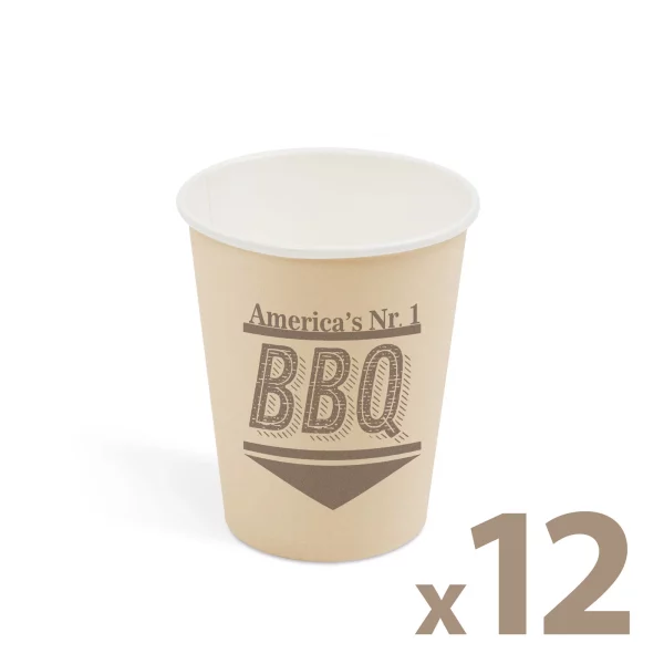 Papírpohár - BBQ - 2,5 dl - 12 db / csomag 58237D
