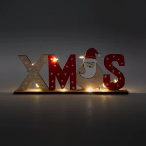 LED-es karácsonyi polcdísz - mikulásos - 21 x 4 x 8,5 cm Family 58249A