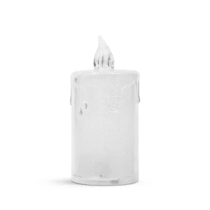 LED-es gyertya dekor - 7,5 x 3,6 cm - melegfehér - műanyag Family 58260