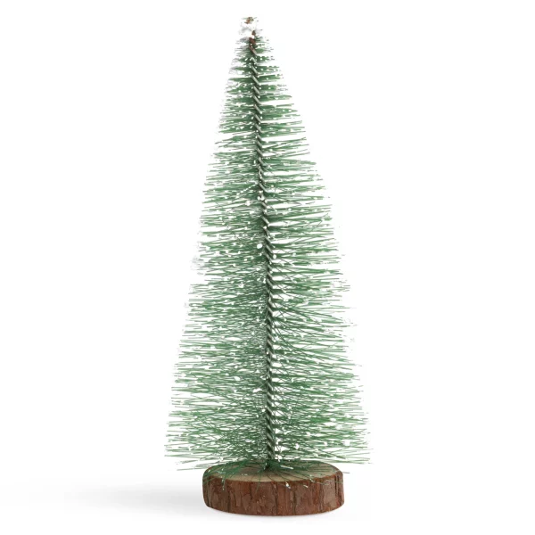 Mini dekor műfenyő - 30 cm - havas, zöld Family 58269C