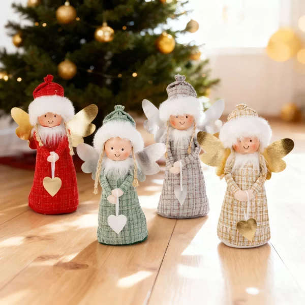Dekorációs baba - angyalka - 30 cm - 4 féle Family 58286