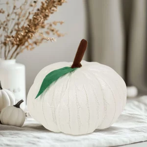 Halloween-i tök dekoráció - fehér - 20 cm Family 58335B