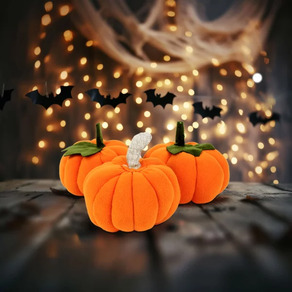 Halloween-i tök dekoráció - 13 x 13 x 14 cm - 3 db / csomag Family 58339