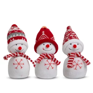 Karácsonyi hóember dekoráció - 20 cm - 3 féle Family 58354