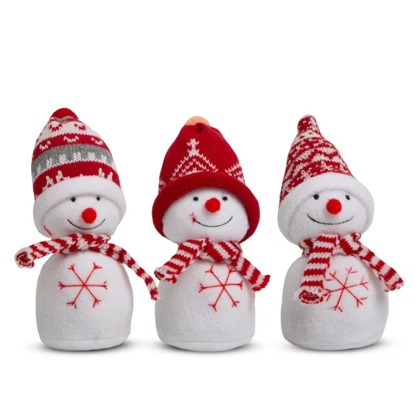 Karácsonyi hóember dekoráció - 20 cm - 3 féle Family 58354