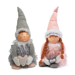 Karácsonyi baba - fiú / lány - 38 cm - 2 féle Family 58360