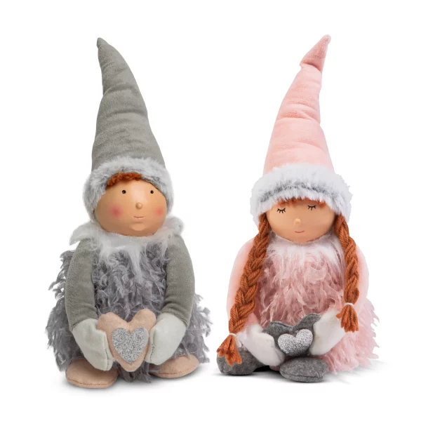 Karácsonyi baba - fiú / lány - 38 cm - 2 féle Family 58360
