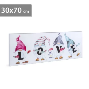 LED-es fali hangulatkép - "LOVE" - 2 x AA, 70 x 30 cm Family 58477