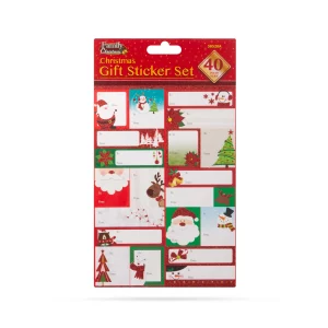 Karácsonyi ajándék matrica szett - 15,2 x 21,6 cm - 40 db / csomag Family 58528A