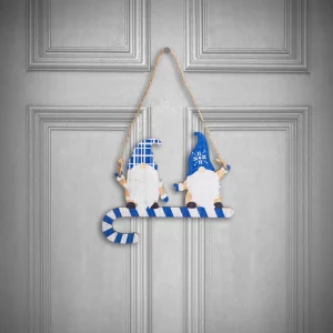 Karácsonyi dekoráció - fa, kék manó - 15 cm Family 58546B