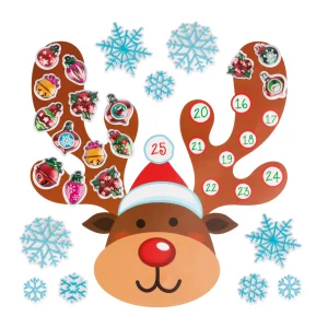 Karácsonyi öntapadós falmatrica - adventi kalendárium Family 58635B