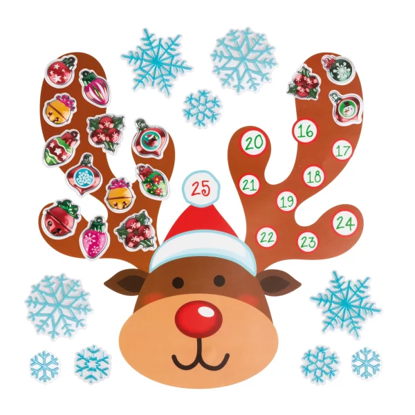 Karácsonyi öntapadós falmatrica - adventi kalendárium Family 58635B