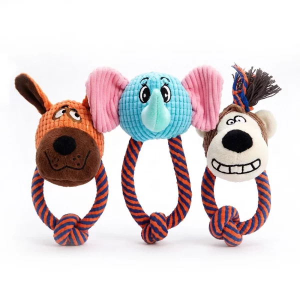 Dog toy – squeaky – 23 x 14 cm – 3 types 58649C