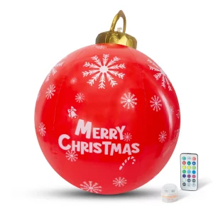Felfújható RGB LED-es óriás karácsonyi gömb - 60 cm Family 58740E