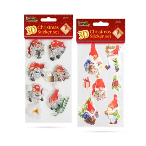 Karácsonyi 3D matrica szett - 2 féle Family 58745
