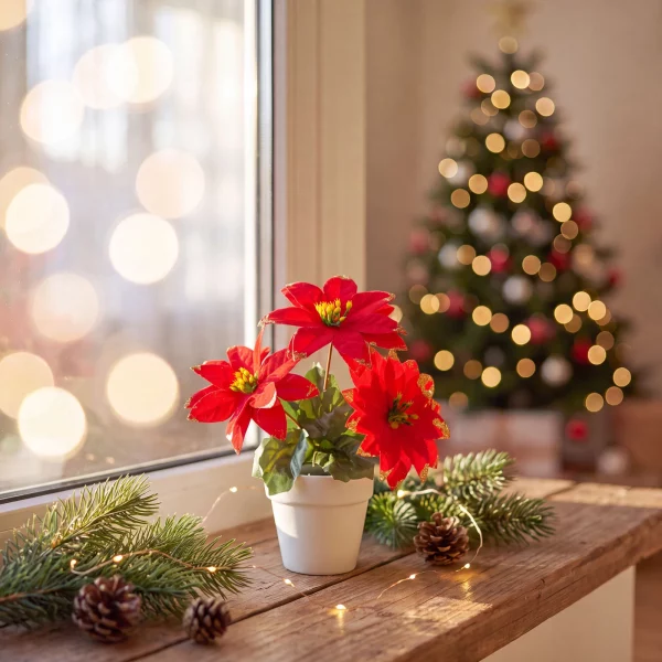 Poinsettia in pot – red – 18 cm Bewello 58856