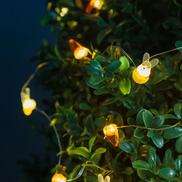 LED fényfüzér - nyuszi és répa - 2 m - 20 LED - 2 x AA Family 58923B