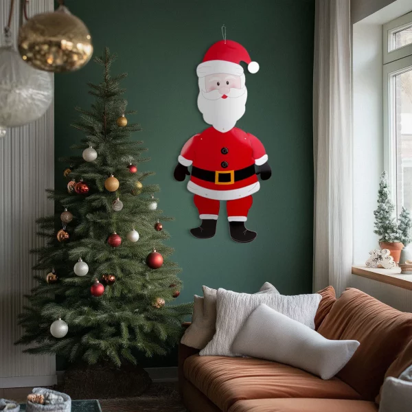 Karácsonyi dekoráció - Mikulás - papír - 90 cm Family 58965A