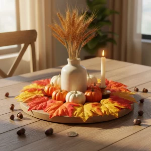 Őszi dekoráció - falevelek - 28 cm - 9 db / csomag 59023