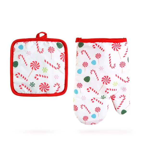 Súprava kuchynskej chňapky a utierky - 16,5 x 16,5 cm Bewello 59751B