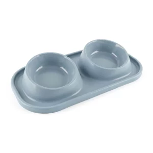Double feeding bowl - plastic - 41 x 22 x 8 cm Yummie 60057