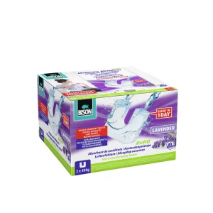 AirMax páramentesítő utántöltő mágnes tabletta, levendula - 2 x 450 g Bison B13354