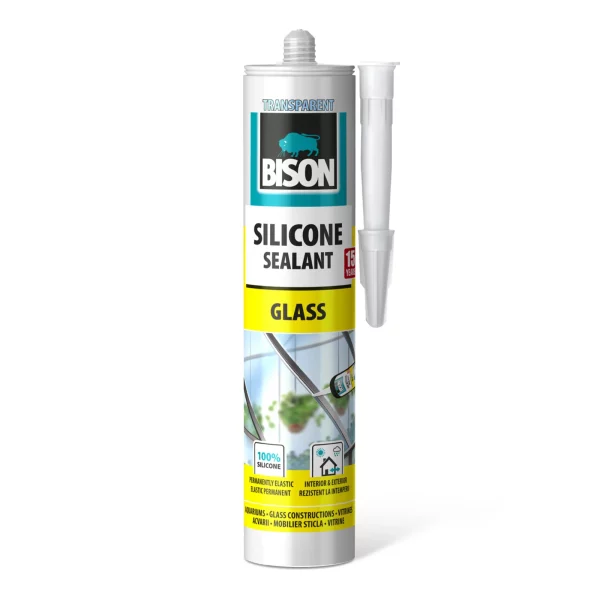 Bison üvegező szilikon, átlátszó, 280ml Bison B13754