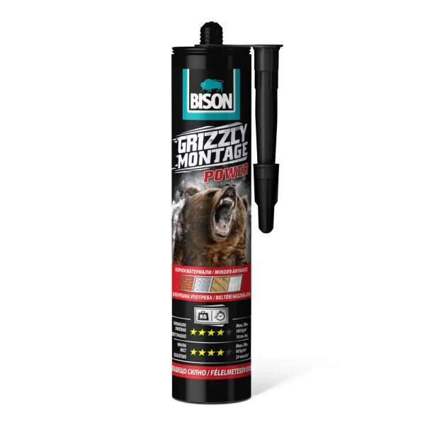 BISON Grizzly erős szerelési ragasztó - 370g Bison B27447