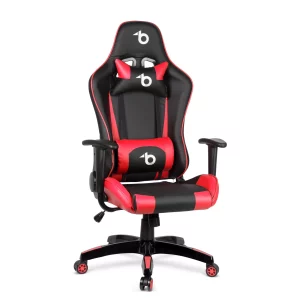 Gamer szék - derékpárnával, fejpárnával - piros BeMaDa BMD1106RD
