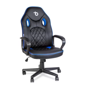 Gamer szék karfával - fekete / kék - 71 x 53 cm / 53 x 47 cm BeMaDa BMD1116BL