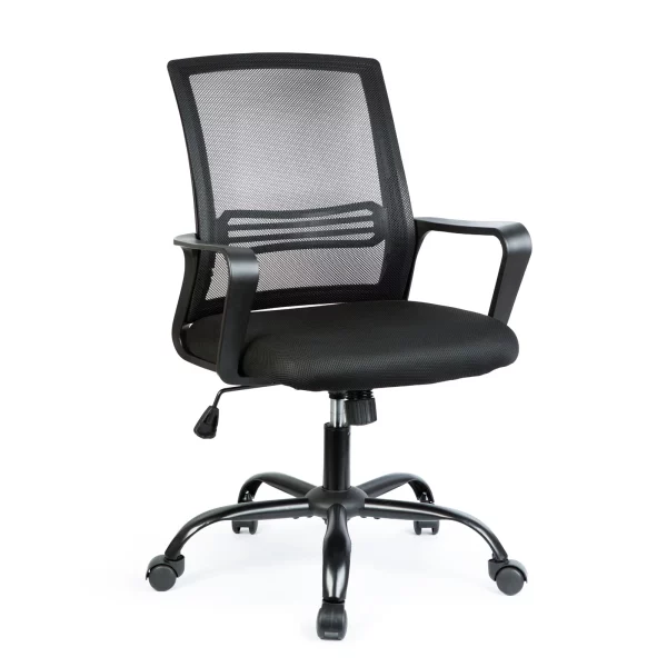 Irodai forgószék - fix karfával - fekete - 70 x 51 / 52 x 50 cm BeMaDa BMD1119B