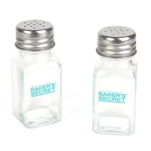 Baker's Secret salt and pepper shaker set – glass – 10.3 cm – 2 pcs / set Baker's Secret BS41224