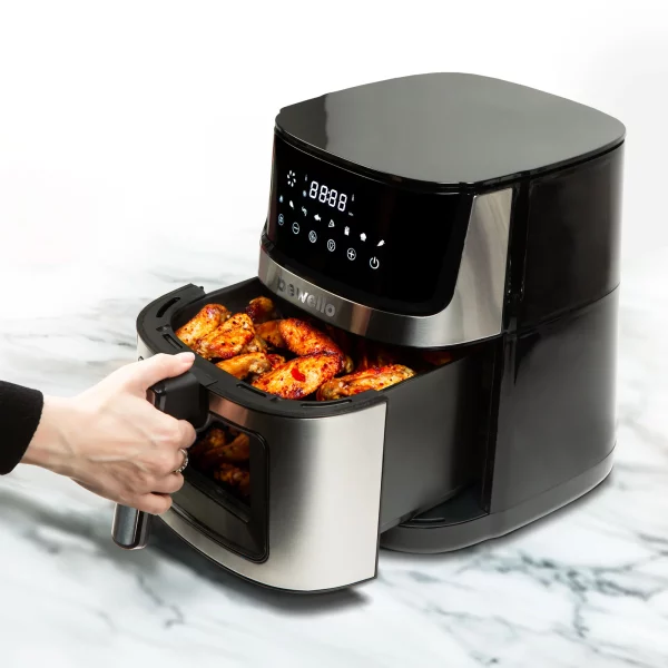 Olaj nélküli fritőz - XXL - alul-felül fűtőszálas - 230V - 7,5L Bewello BW1002C