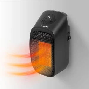 Mini hősugárzó - 400W - LED kijelző - 230V - fekete Bewello BW2102