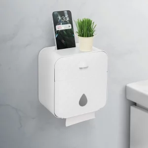 WC-papír tartó szekrény - fehér - 205 x 125 x 220 mm Bewello BW3004