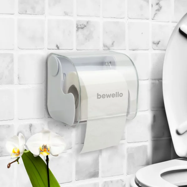 WC-papír tartó - fehér - 145 x 130 x 123 mm - fehér Bewello BW3019