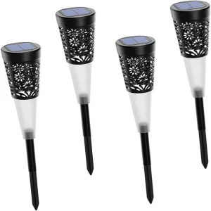 LED szolár lámpa - 5 LED - leszúrható - 600 - 4 db / csomag DA00274