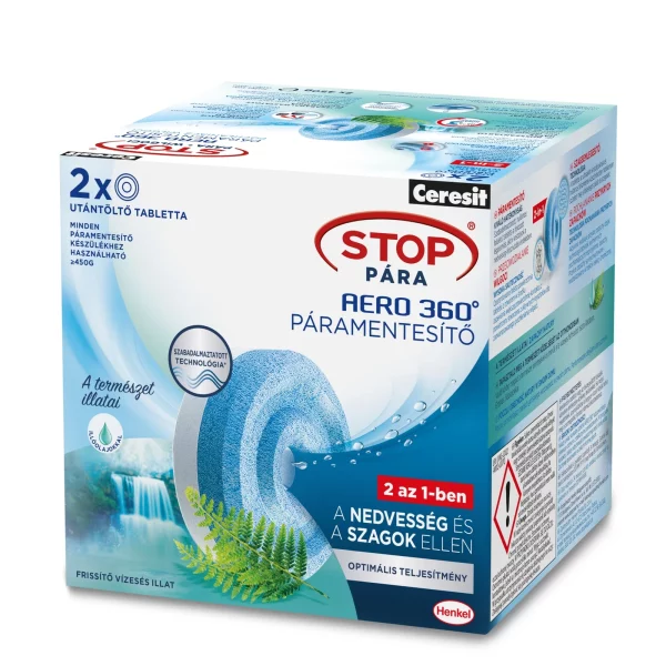 Stop Pára utántöltő tabletta - "Frissítő vízesés" - 2 x 450 g Ceresit H2629464