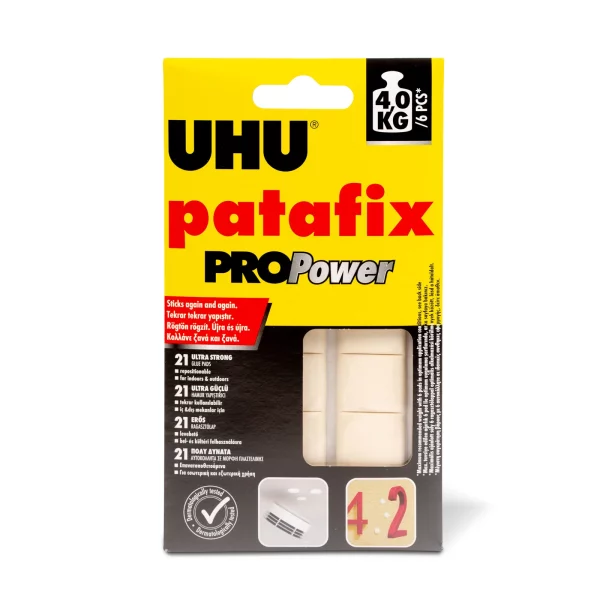 Patafix PROPower - fehér gyurmaragasztó - 21 db / csomag UHU U40790